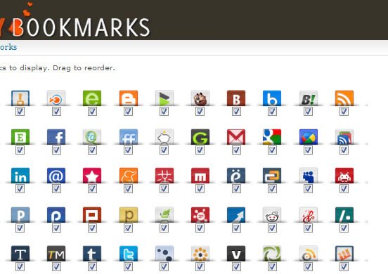 Animated Sexy Social Bookmarks