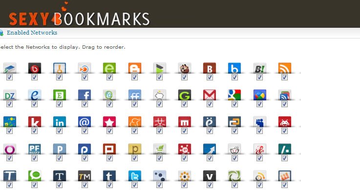 Animated Sexy Social Bookmarks