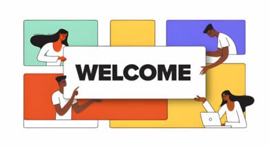 welcome message
