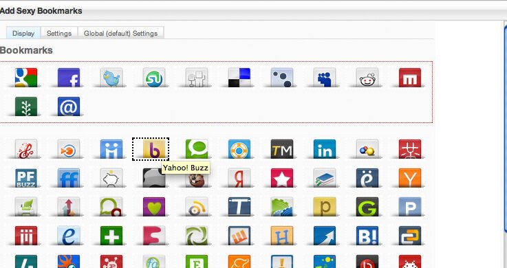 Sexy Social Bookmarks
