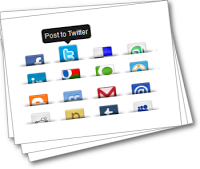 blogspot cool social bookmark gadget for blogger