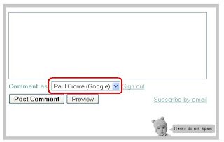 comment as paul crowe