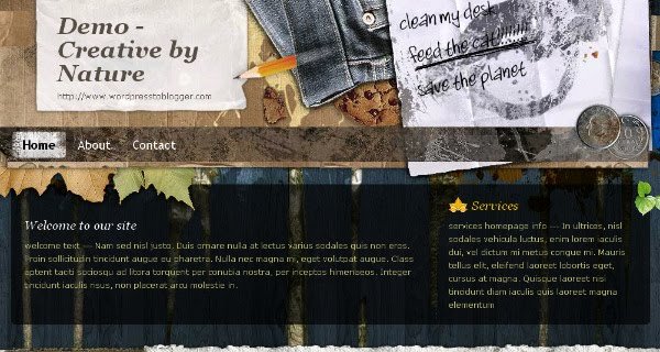 creative gallery blogspot theme