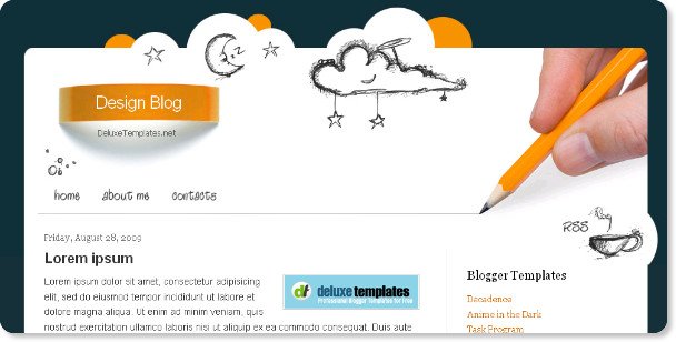 design blog blogspot template