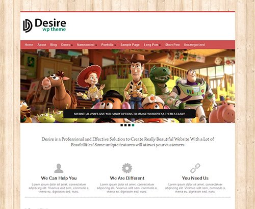 desire web design wordpress theme