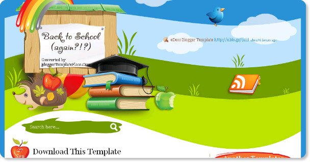 education blogspot template