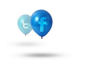 facebook twitter baloons