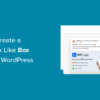 how to create a facebook like box popup in wordpress