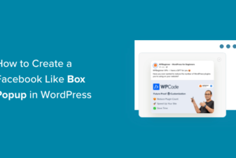 how to create a facebook like box popup in wordpress