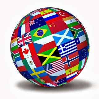 Globe Made Of Country Flags