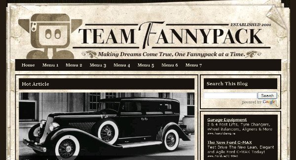 old paper blogger template