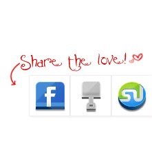 share love bookmark blogger gadget