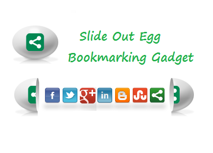 share this slide out egg bookmarking gadget blogger blogs
