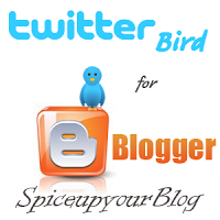 animated twitter bird for blogger