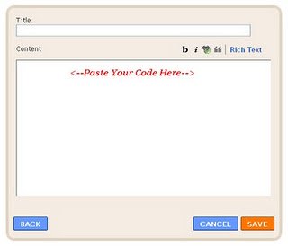 paste code html javascript