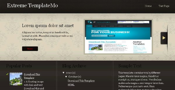 portfolio blogger template